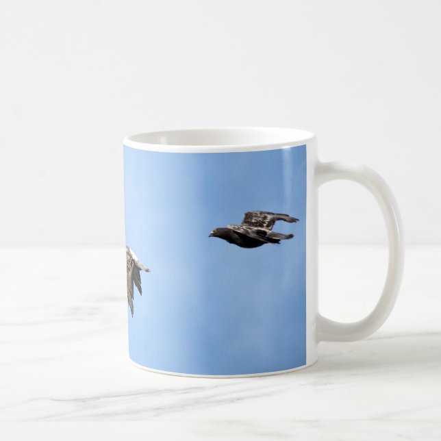 Café Caneca das posições de vôo do pombo (Direita)