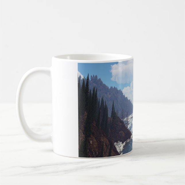 Café caneca de 11oz com imagem "Costa Rochosa" (Esquerda)