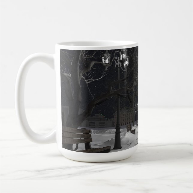 Café caneca de 14 oz com imagem "City Park" (Esquerda)