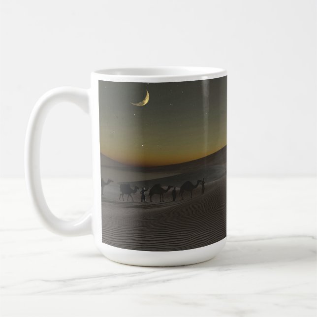 Café caneca de 14 oz com imagem "Yonder Star" (Esquerda)
