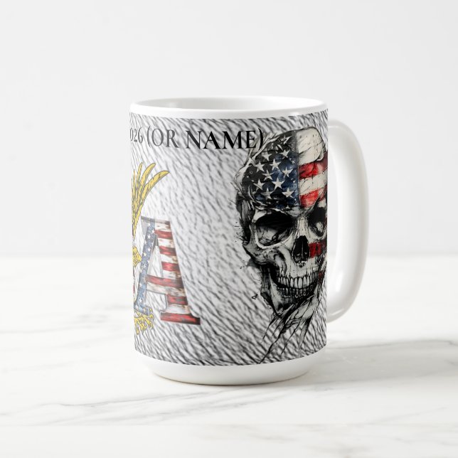 Café Caneca de 15 oz. (Frente Esquerda)