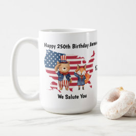 Café Caneca de 250º Aniversário da América