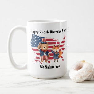 Café Caneca de 250º Aniversário da América