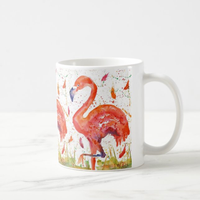 Café Caneca de 3 flamingos (Direita)