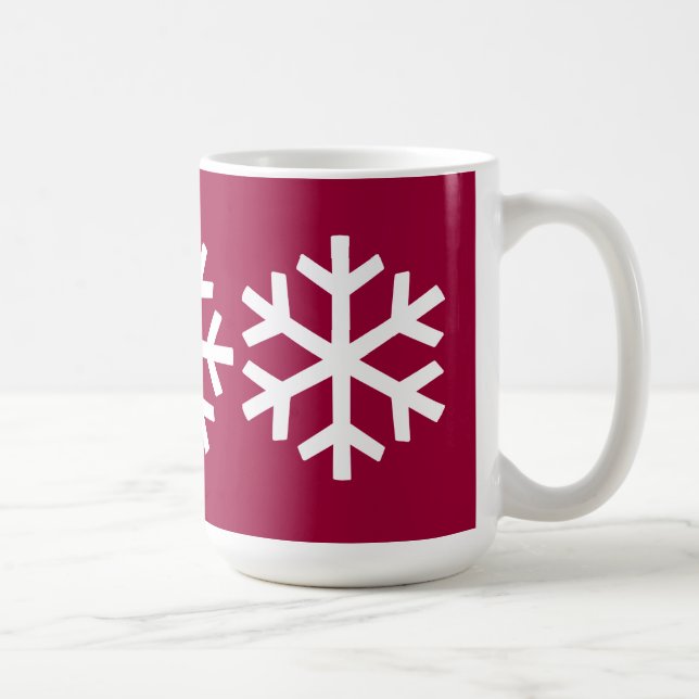 Café Caneca de 3 flocos de neve (Direita)
