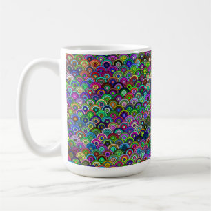 Café Caneca de 450ml com Círculos Empilhados