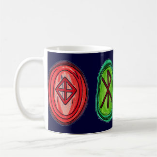 Café Caneca de 4 Runes do ligamento