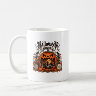 Café Caneca de Abóbora das Noites de Halloween