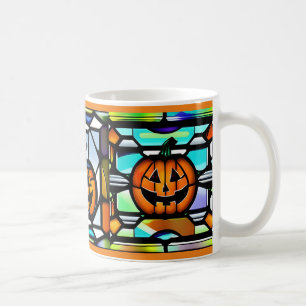 Café Caneca De Abóbora De Vidro Manchada