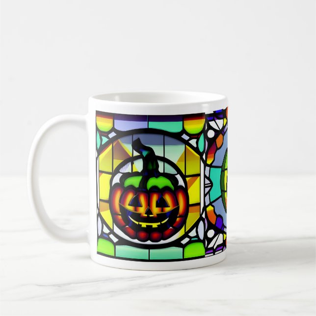 Café Caneca De Abóbora De Vidro Manchada (Esquerda)