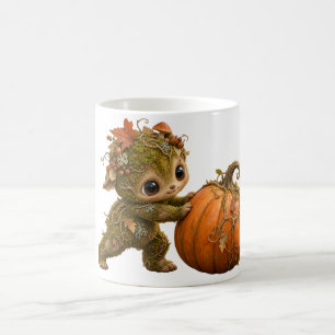 Café Caneca de Abóbora Duende da Floresta Fofa