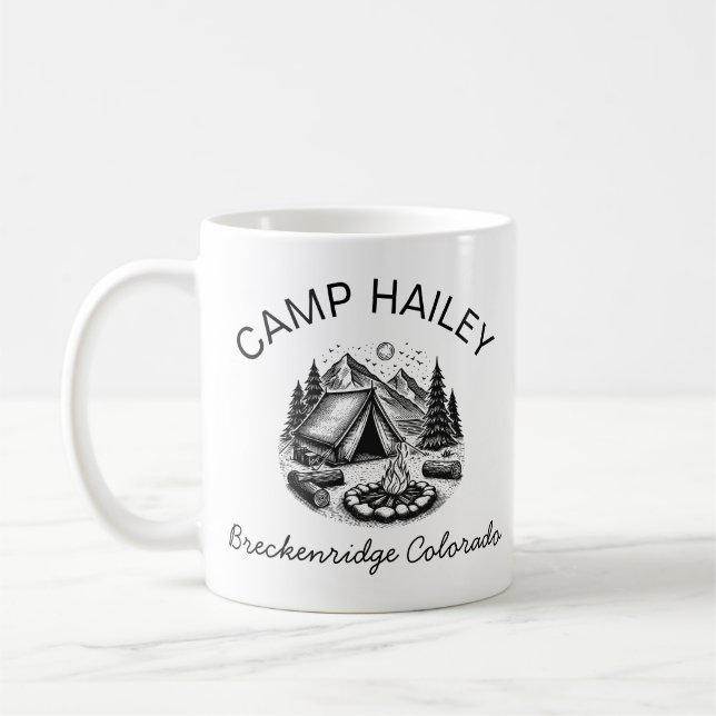 Café Caneca de acampamento personalizada, caneca de fog (Esquerda)
