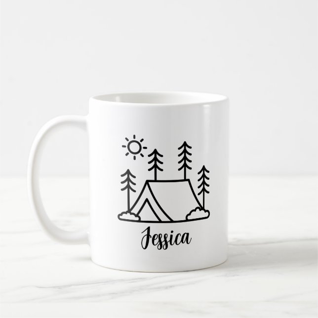 Café Caneca de acampamento personalizada, caneca de fog (Esquerda)