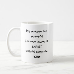 Café Caneca de Acesso Ousado a Deus através da Oração