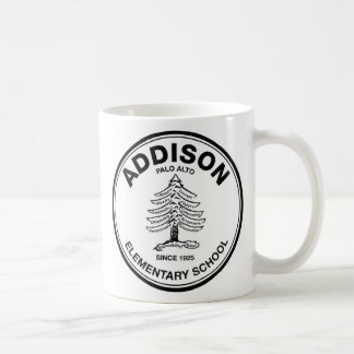 Café caneca de Addison do Preto-logotipo