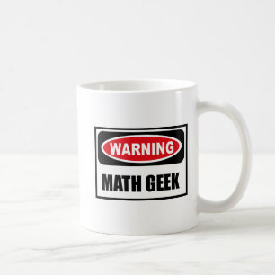 Café Caneca de advertência do GEEK da MATEMÁTICA