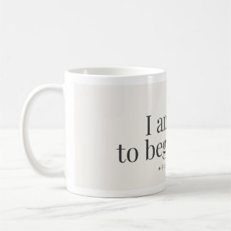 Café Caneca de Afirmação para Recomeçar