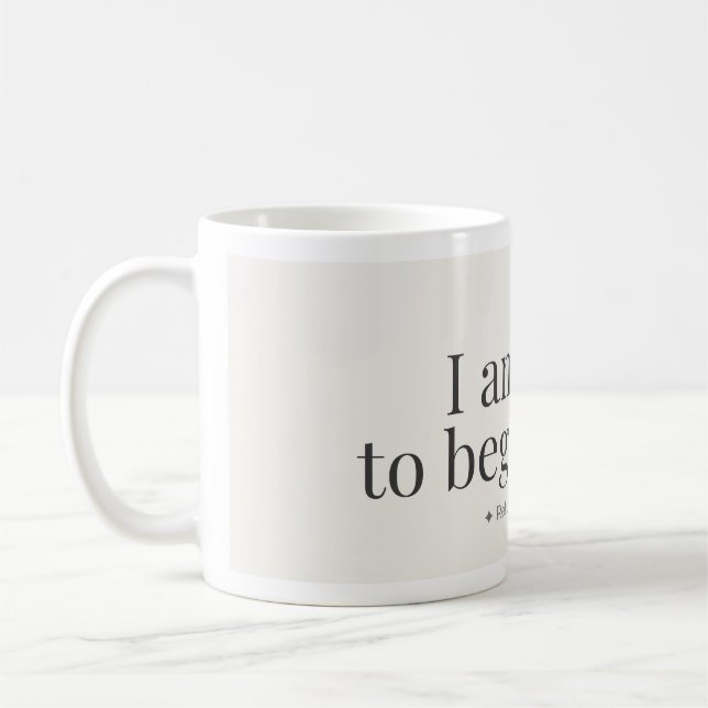 Café Caneca de Afirmação para Recomeçar (Esquerda)