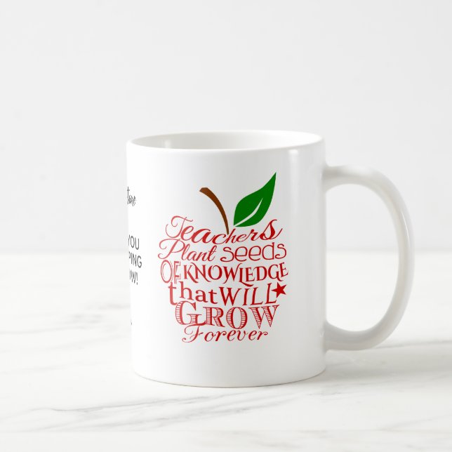 Café Caneca de Agradecimento ao Professor – Desenho de  (Direita)