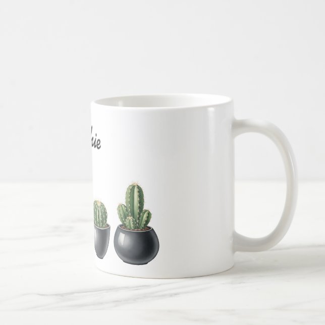 Café Caneca de aguarela de cacto (Direita)