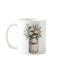 Caneca de Algodão e Eucalipto de Fazenda Rústica |