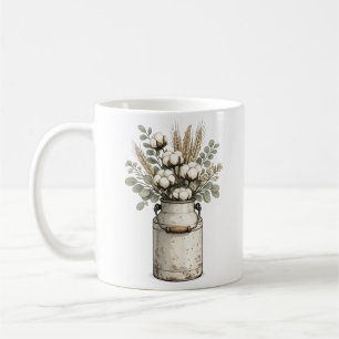 Café Caneca de Algodão e Eucalipto de Fazenda Rústica