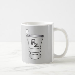 Café Caneca de almofariz e pilão