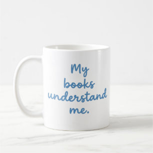 Café Caneca de Amante de Livros Engraçada Meus Livros M