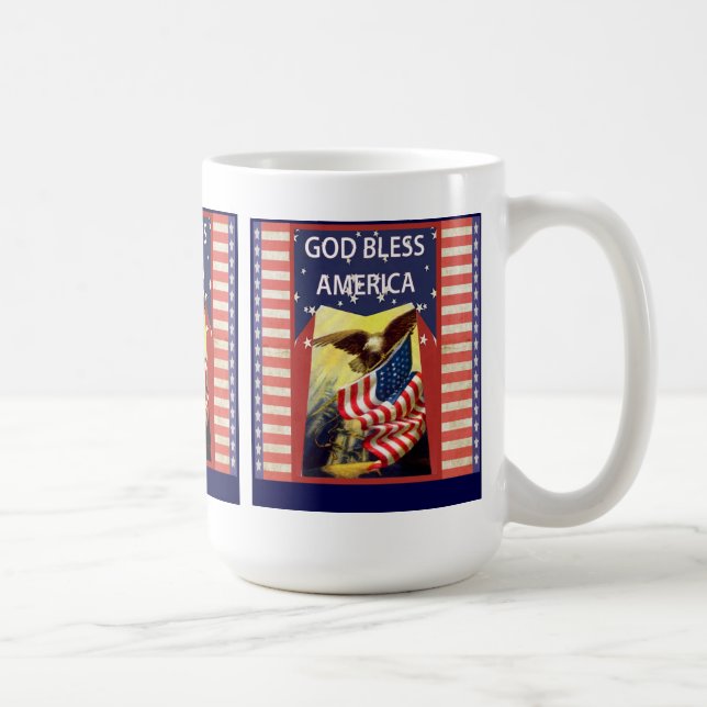 Café Caneca de América dos deus abençoe (Direita)