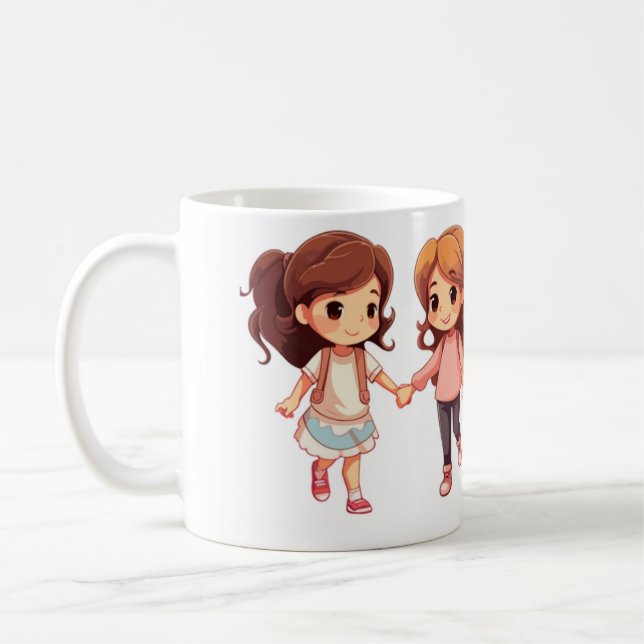 Café Caneca de amigos verdadeiros (Esquerda)