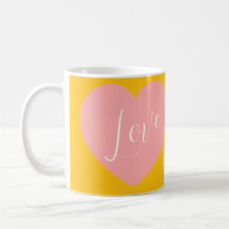 Café caneca de amor