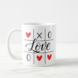 Café Caneca de Amor Corações Vermelhos Mínimos