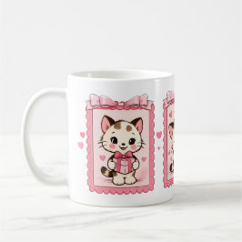 Café Caneca de Amor de Gatinho Kawaii Fofa