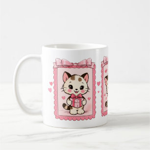 Café Caneca de Amor de Gatinho Kawaii Fofa