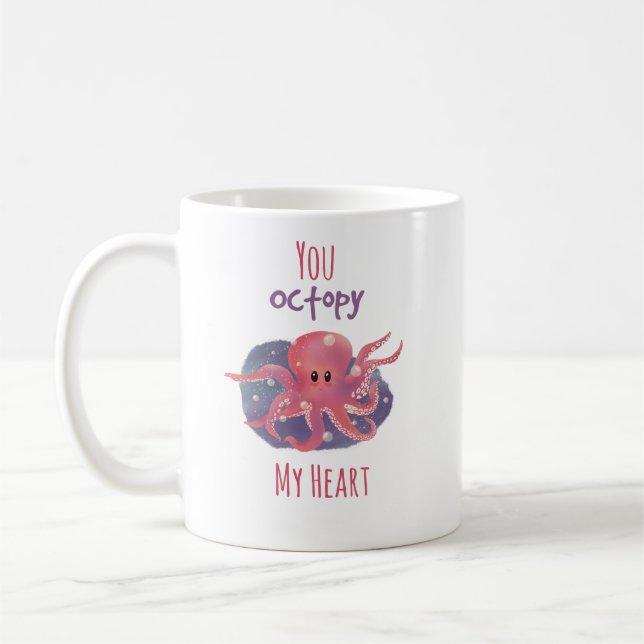 Café Caneca de Amor de Polvo Fofo ; "Você Polvilha Meu  (Esquerda)
