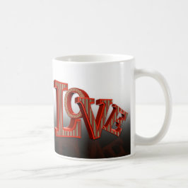 Café caneca de amor de presente de dia de os namorados