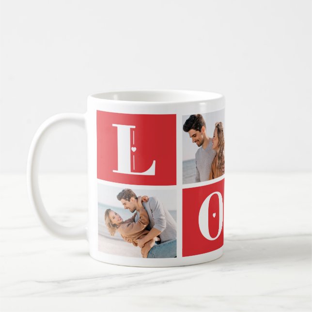 Café Caneca de Amor Personalizada - Adicione suas própr (Esquerda)