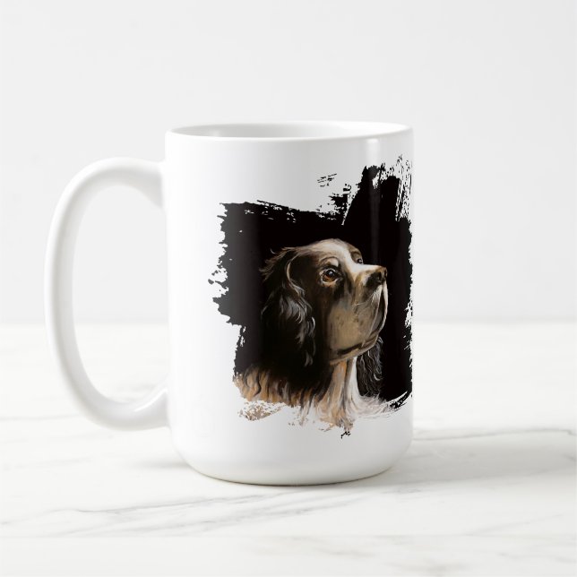 Café Caneca de amor por cães da raça Spaniel (Esquerda)