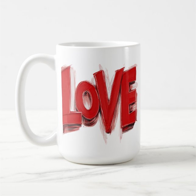 Café Caneca de AMOR, presente de design de caneca, pres (Esquerda)