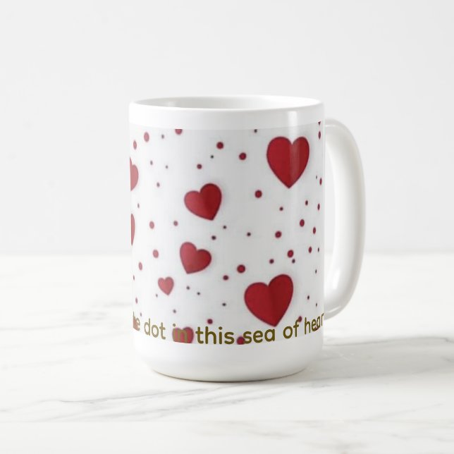 Café Caneca de Amor Romântico (Frente Esquerda)