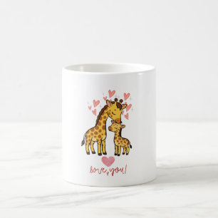 Café Caneca de Animal de Desenho Animado Girafa Fofa –