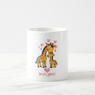 Café Caneca de Animal de Desenho Animado Girafa Fofa –