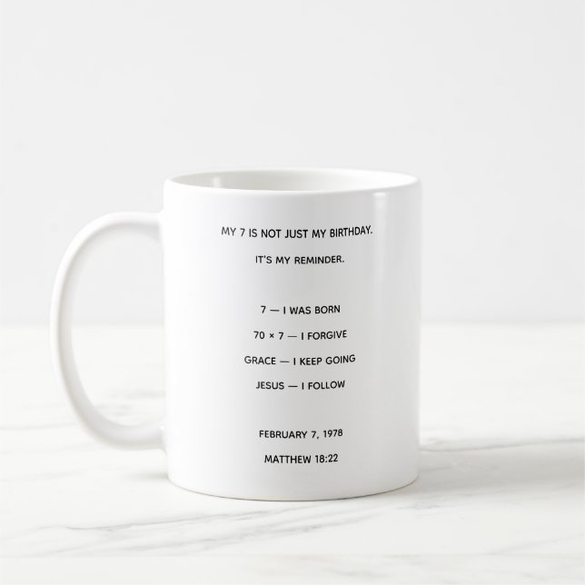 Café Caneca de Aniversário (Esquerda)