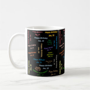 Café Caneca de Aniversário, 16 de Janeiro