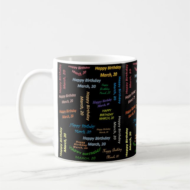 Café Caneca de Aniversário, 20 de Março (Esquerda)