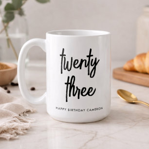Café Caneca de Aniversário 443ml Idade Personalizada