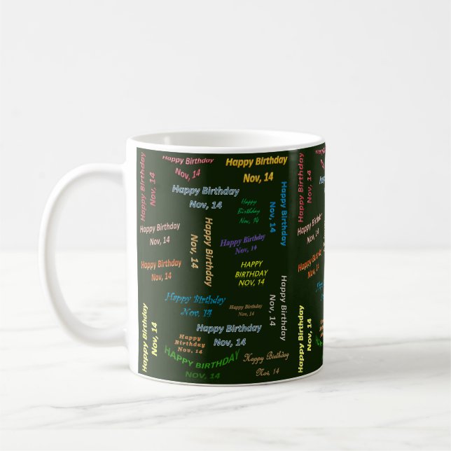 Café Caneca de Aniversário de 14 de Novembro (Esquerda)