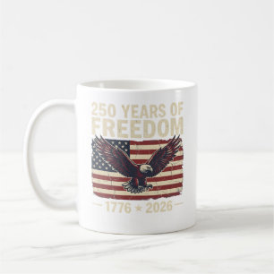 Café Caneca de Aniversário de 250 Anos da Bandeira Amer