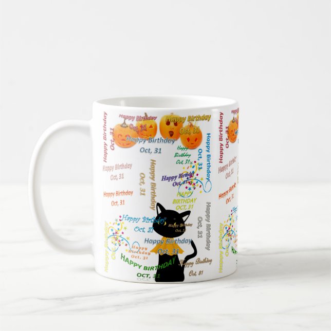 Café Caneca de Aniversário de 31 de Outubro (Esquerda)