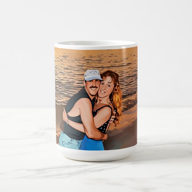 Café Caneca de aniversário de 50 anos de Marla e David  (Centro)
